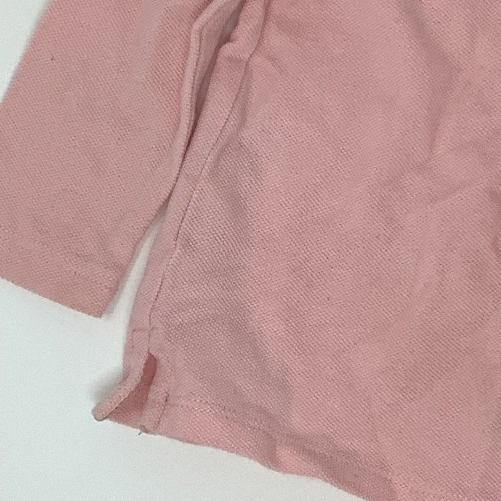 Ralph Lauren Baby Shirt Girls 9m‎ Pink Cotton Long Sleeve Ruffle Collar